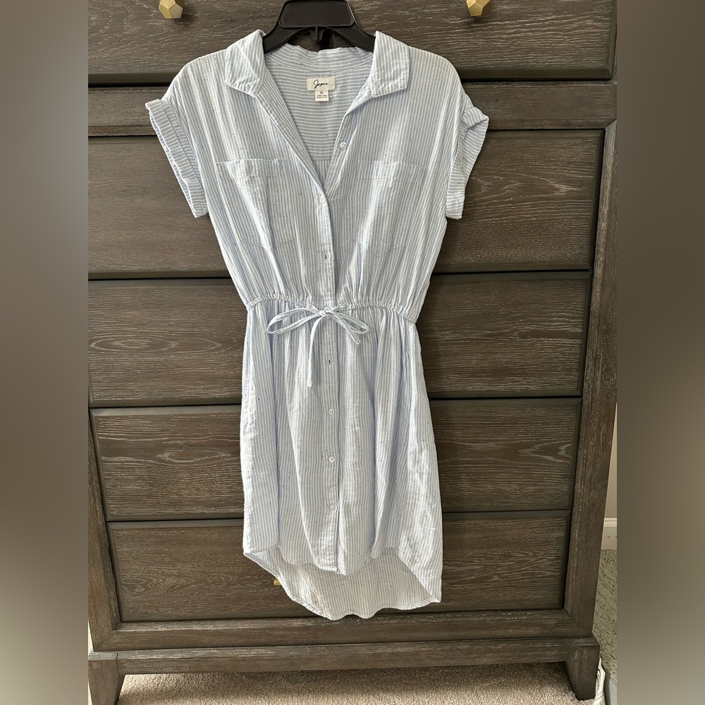 Blue Striped Women's Dress